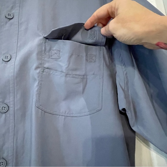 Duluth Trading Co Mens Fishing Shirt No Fly Zone Long Sleeves Size Large - Picture 5 of 7